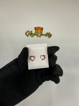 Earring Heart Echanté Oro 14k